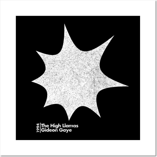 The High Llamas / Gideon Gaye / Minimal Graphic Design Tribute Wall Art by saudade